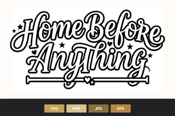 Download Home Before Anything Script Letters - Thin Collection