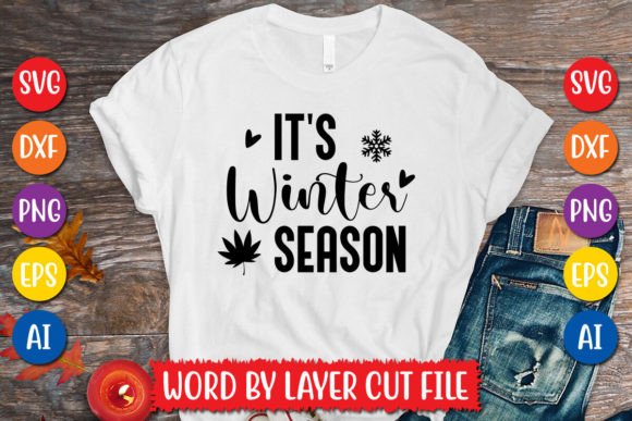 Download It's Winter Season SVG Design - Winter season Collection