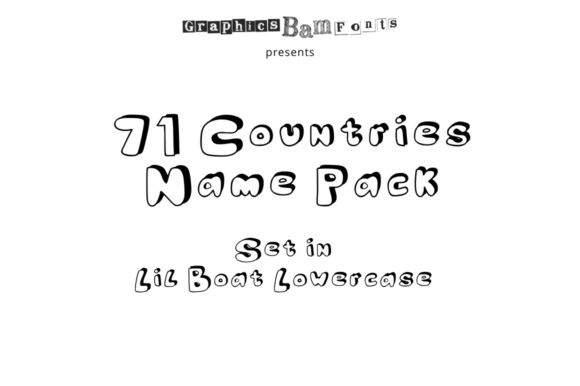 Download Top 71 Cities Set in Lil Boat Bold Font - Bold Collection