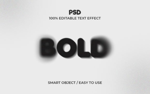 Download Bold Font Editable PSD Text Effect Style - Bold Collection