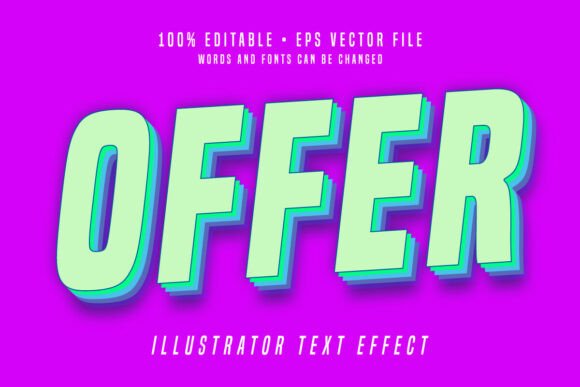 Download Offer 3d Editable Text Effect Bold Font - Bold Collection
